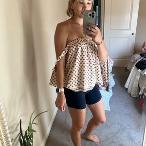 Strapless silk top - Tula Rosa